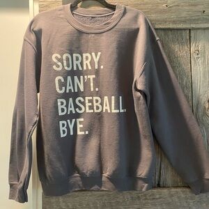 Casual Gray Crewneck Sweatshirt